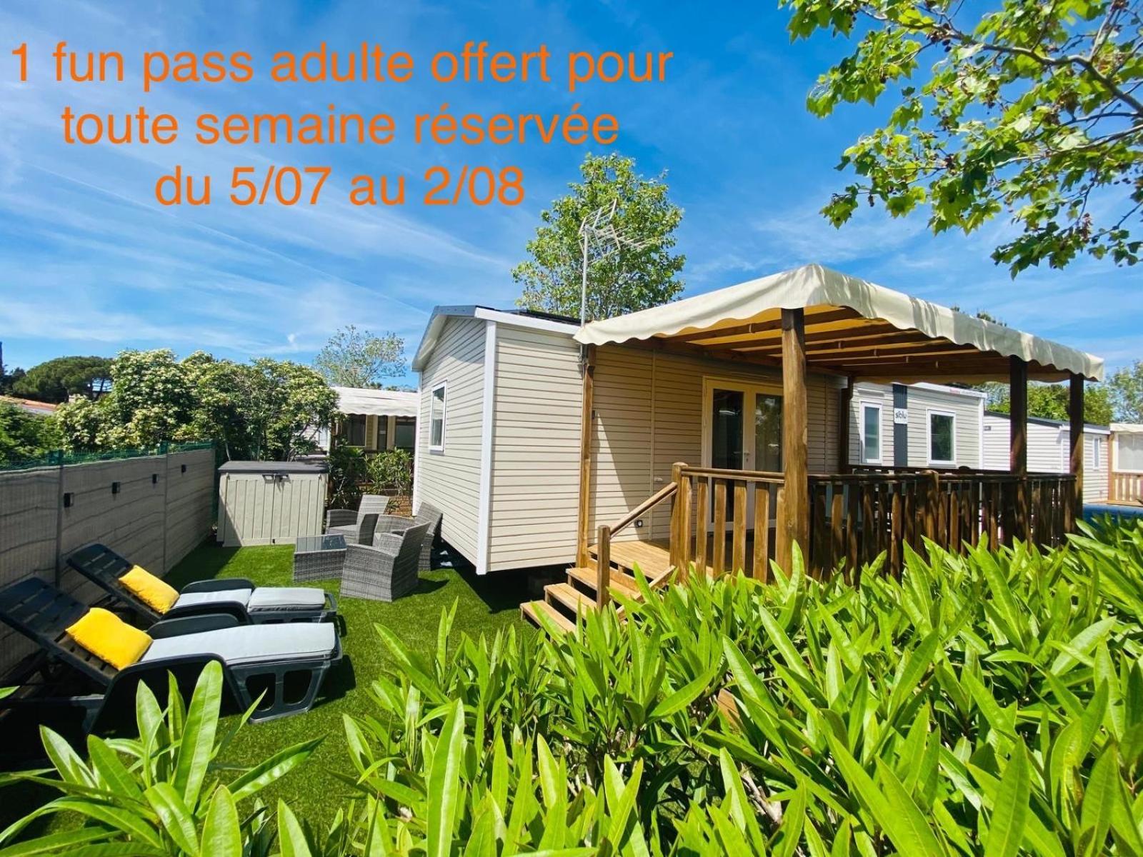 Mobil Home Familial Neuf De 2024 Pour 8 Personnes Valras-Plage Eksteriør billede